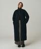 LOSSYROW Classic Single Long Coat Navy