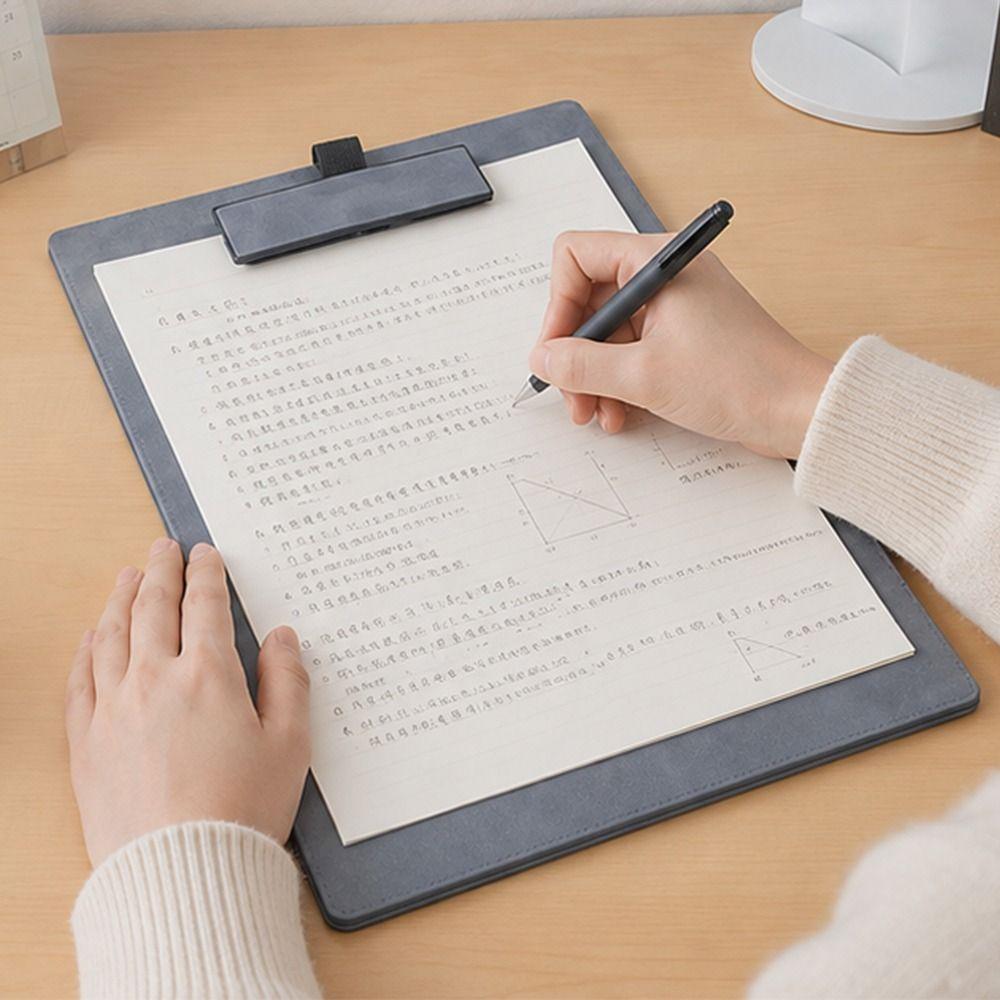 1Pc with Pen Slot Writing Board Hard Paper Clip Board Portable Writing Pad Students