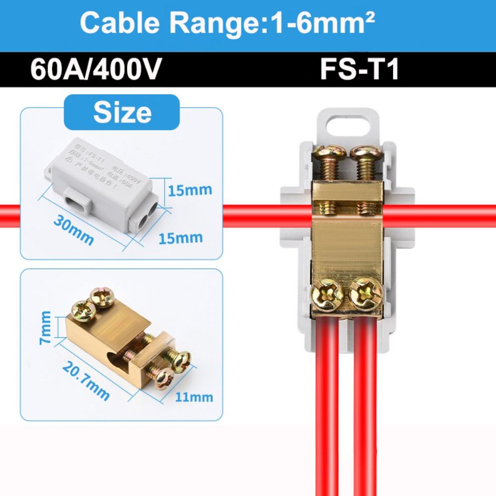 Electrical Connectors Conductor Brass High Power Splitter Large Current Universal Wire Connector Terminal Blocks Electrical