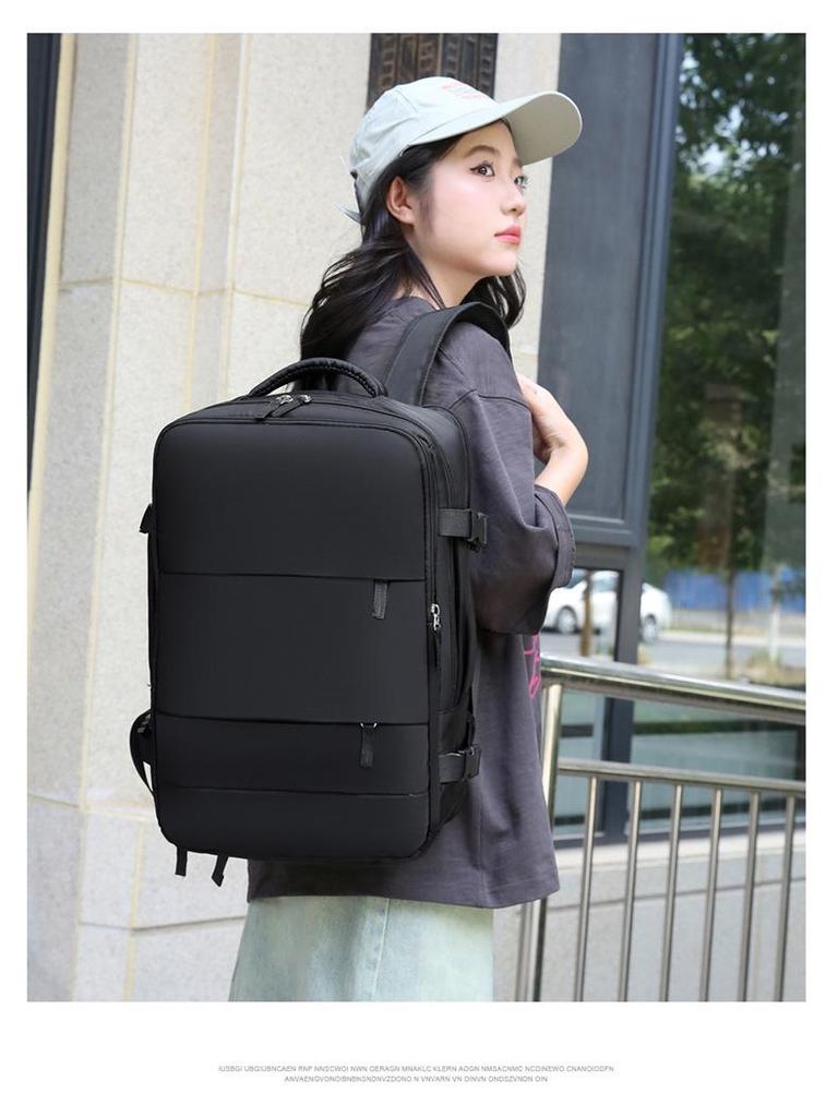 Mochila de Viaje Multifuncional de Gran Capacidad para Mujer - Ideal para Viajes de Negocios y Almacenamiento de Portátil