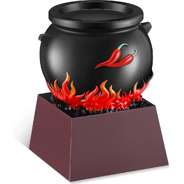 1 Pcs Chili Award Chili Cook Off Prizes Chili Pot Trophies 4 Inch Tall Color Resin Chili Cook Off Award Celebrate Decorations Trophies for Chili