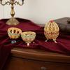 Zinc Zinc Alloy Material Egg-Shaped Box Enamel Color Jewelry Storage Box Jewelry Box  Jewelry Organizer