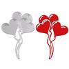 Cute Heart  Shaped Balloon Cutting Mold for DIY Scrapbook Photo Album Embossed Paper Card Mold