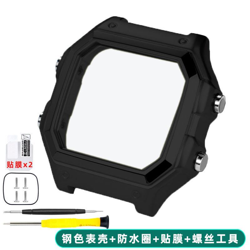 For Casio 3299 AE-1200WH Watch Case Modified AE1200 304 Stainless Steel Watch Case Metal Shell with Waterproof Ring Bezel Glass