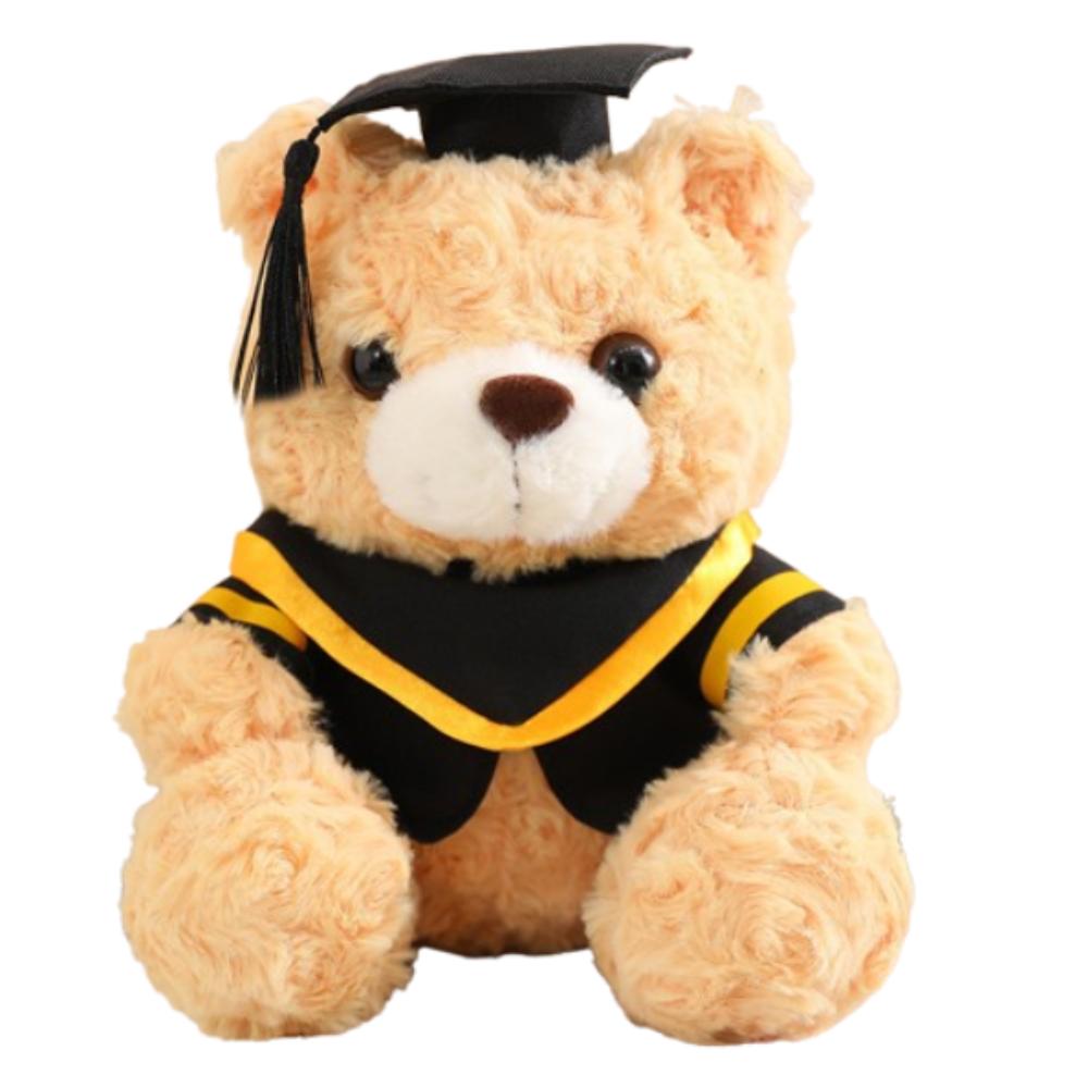 23/28cm Bachelor Bear Plush Toy Soft Bear Animal Doll Doctor Cap Graduation Bear Doll  Party Favors