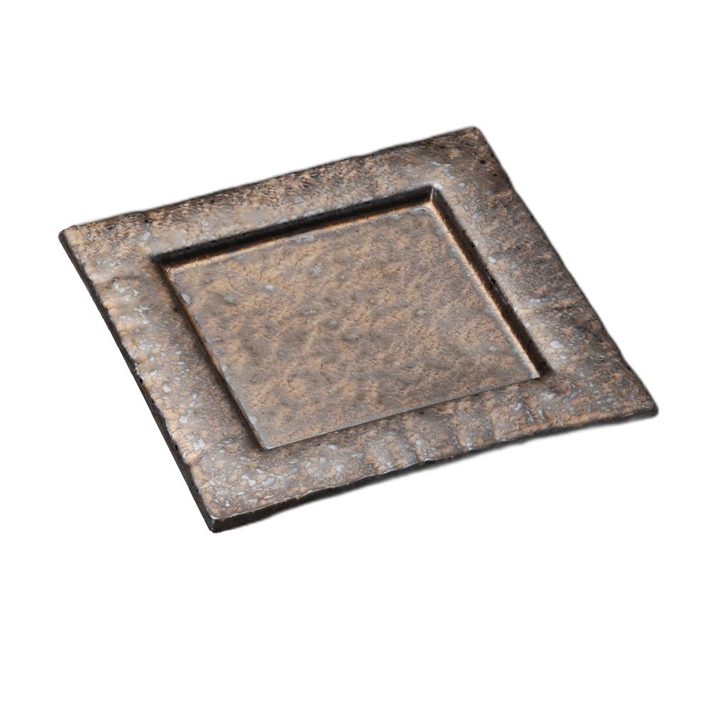 

Квадратная тарелка с золотым хрустальным ободком Квадратная тарелка [ 20,5×20,5×3см ]