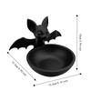 Gothic Style Bat Storage Box Halloween Display Holder Container Bat Decorative Tray  Desk