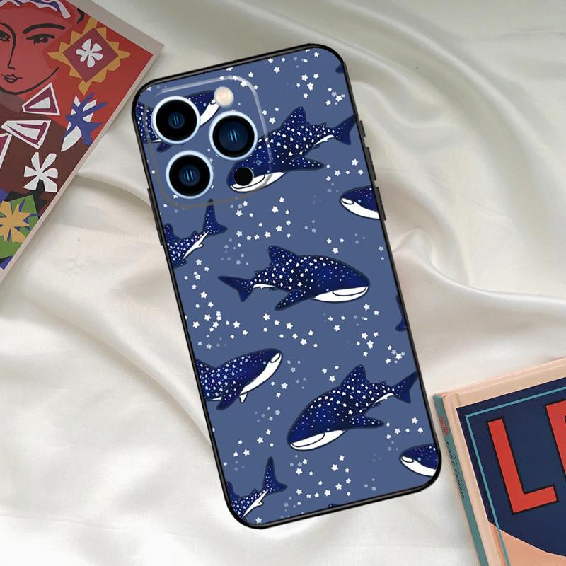 whale sharks Phone Case For iPhone 16 14 13 12 11 15 17 Pro Max 15 16 Plus 13 Mini 16e 17 Air Funda Cover