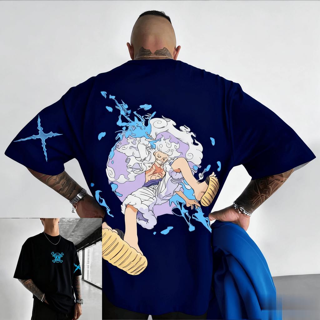 Nadměrné pánské tričko Dámské tričko s krátkým rukávem Streetwear Ležérní grafická trička Nová letní móda Oblečení Y2k