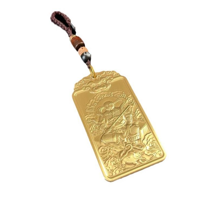 Taoist Accessories Zhenwu Emperor Xuantian God Pendant Copper Necklace Taoist Protective Amulet Exquisite Portable Pendant