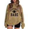 Unisex Lightweight Printed Neck Long Sleeve Sweatshirt
