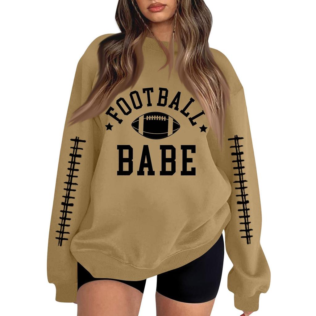 Unisex Lightweight Printed Neck Long Sleeve Sweatshirt