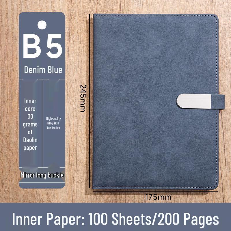 Custom Logo A5 High-End Office Notebook with Premium Cover and Inner Pages