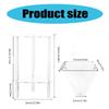Acrylic Coffee Table Clear Multipurpose Furniture Sturdy Side Table Transparent Desk Polygonal Shape Bedroom Nightstand