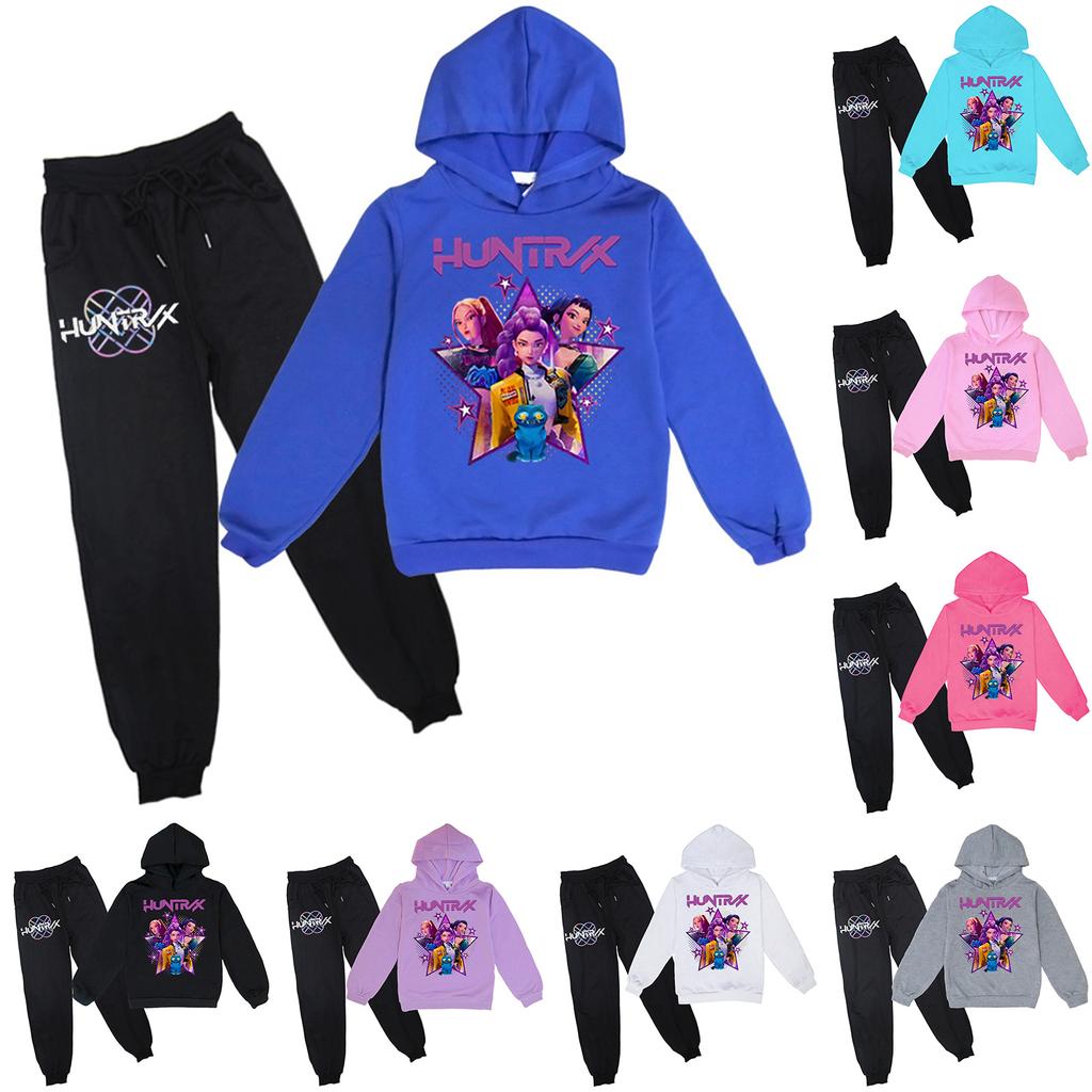 Chlapci Dívčí tepláky Oblečení Mikina s kapucí Tepláky na jogging Tepláky Set Módní outfit