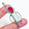 Pendentif Bijou en Argent Sterling 925 Jade Chrysoprase Naturelle 2,36" ZS-240