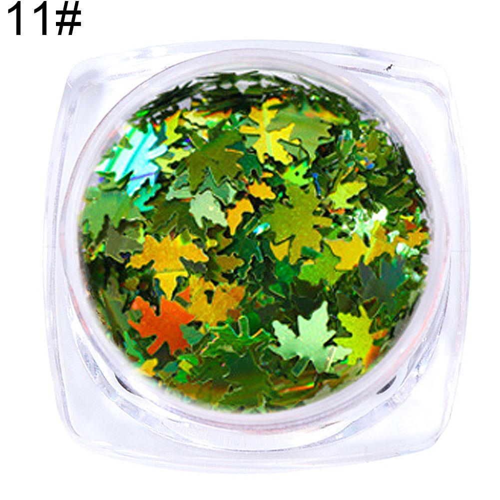 

Puntos дизайн ногтей осенний блеск градиент кленовый лист блестки аппликация Рождественский декор 11#