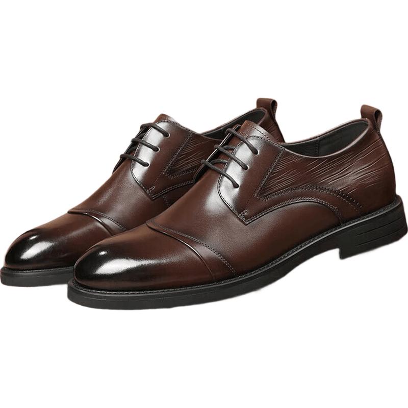 Men s Business Casual Leather Derby Shoes 39