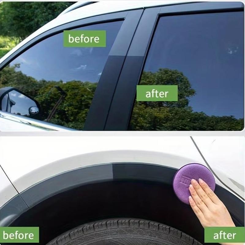 Car Seat Plastic Trim Revitalizer Cream Strong Automotive Leather Plastic Protection Cream Set for Vehicle Interiors