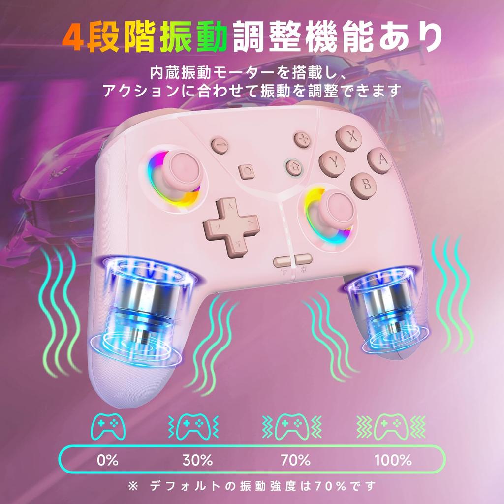 Switch 2 Compatible with Switch Sleep Wake Function New Switch Controller with TURBO Rapid Fire Back Macro RGB Gyro HD Bluetooth Pro Compatible with