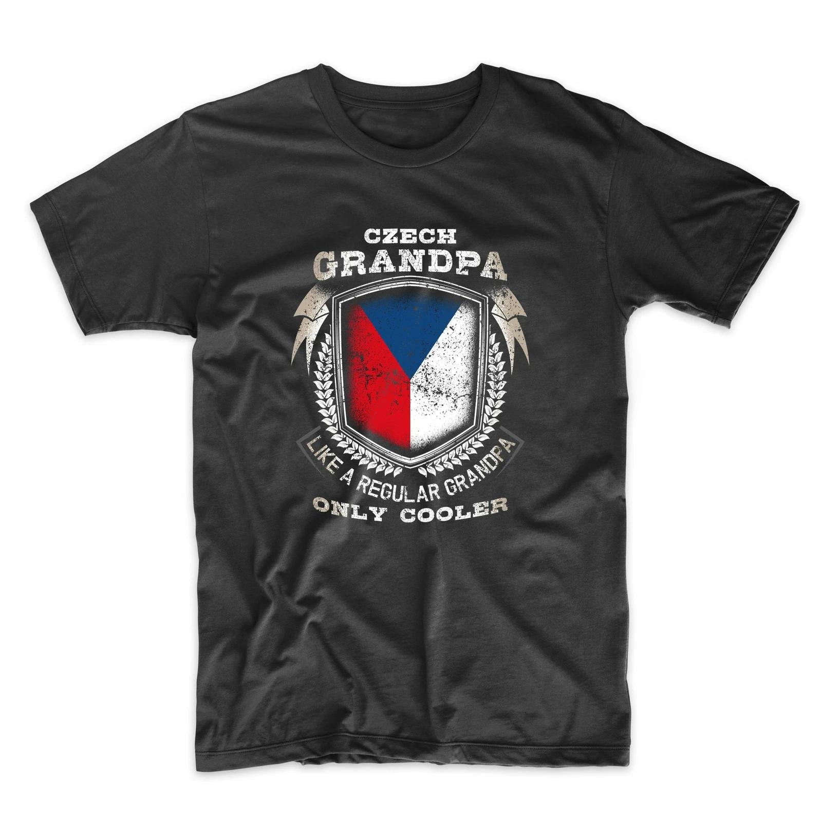 Czech Grandpa Like A Regular Grandpa Only Cooler Funny T-Shirt M
