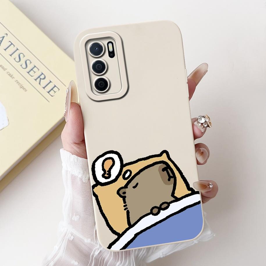 For OPPO A16 Case CPH2269 Shockproof Cover Popular Flower Matte Coque For OPPO A16S A54S CPH2271 CPH2273 Phone Cover A 16 S Capa