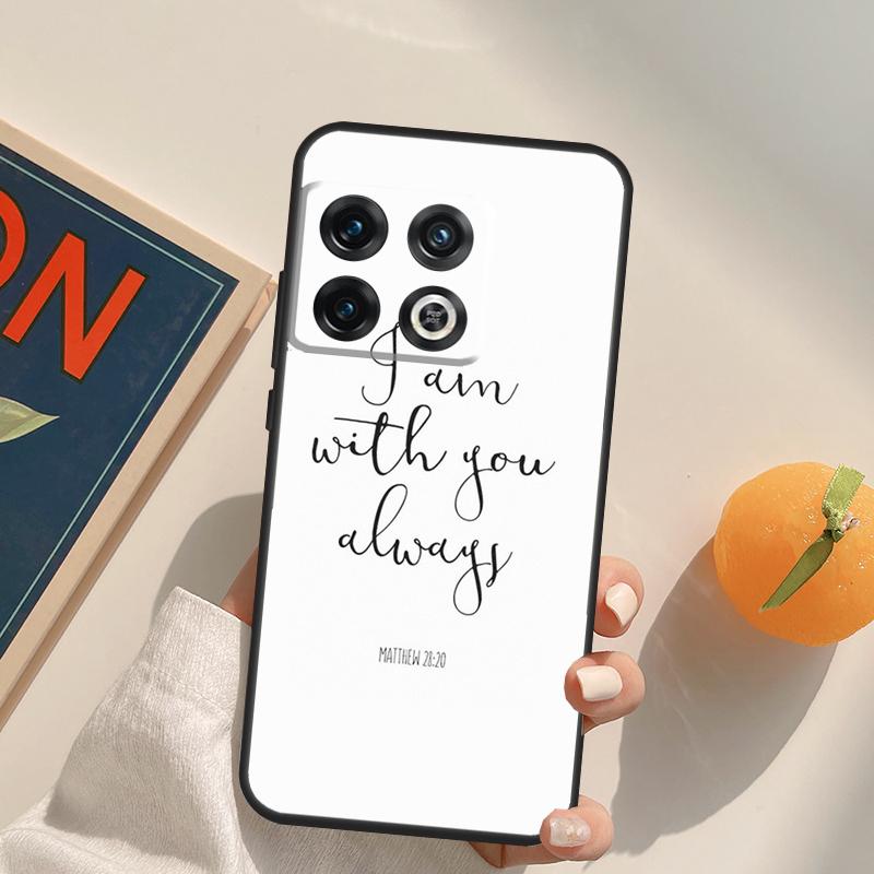 Christ Jesus Bible Verse Cross Case For OnePlus 12R 13R 13T 10R 15 13 12 11 10T 8T Nord CE 4 3 2 Lite N20 N30 Nord 5 Cover