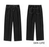 Jean Large Large Baggy Lâche Taille 2XL IAN-LIFE Jeans pour Homme, Pantalon, Silhouette, Pantalon, Coupe, Noir,