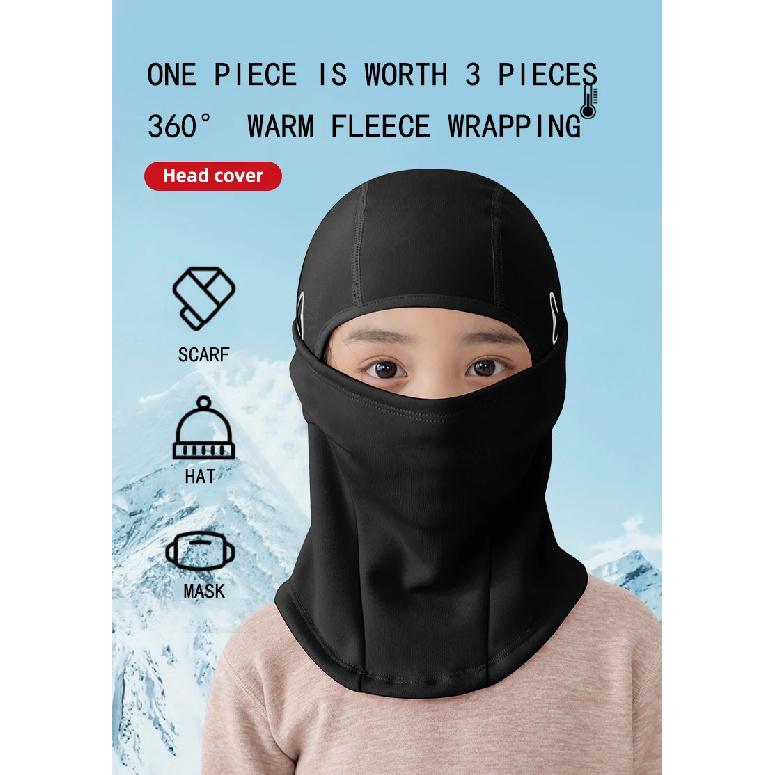 Children's Ski Warm Headgear Outdoor Windproof Cold-proof Cycling Mask Helmet Lining Balaclava Hat Men and Women