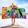 Anime Mob P-Psycho 100 Anime Beach Swimming Towel Soft Absorbent Washcloth Children's Gifts for Kids Travel Camping Gym