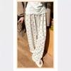 Korean Retro Bow High-Waisted Wide-Leg Silky Pants for Women