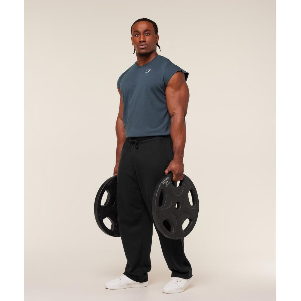 Gymshark Critical Cut Off Tank Gs Stealth Blue A1a2s Ud6s