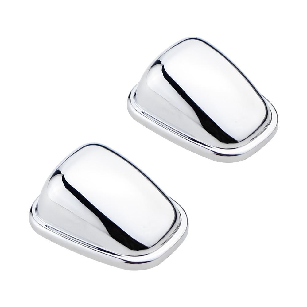 

For Ford Ecosport 2013 - 2017 for Toyota Avanza Front Water Spray Nozzle Cover Washer Sticker 2Pcs Trim Styling Accessories серебряный