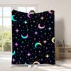 Tiny Rainbow Glitter Star Throw Blanket For All Indoor Space Birthday Anniversary Star Blessing Party Gift