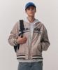 Ucla Unisex Logo Patch Varsity Jacket [Beige] (Ub3Uj84)