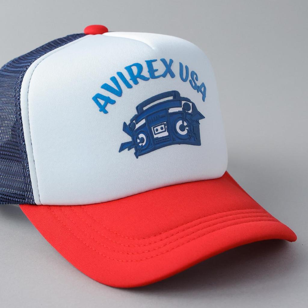 Gorra de Béisbol Militar de Malla Auténtica AFA Blanca [AVIREX], Gorra, Sombrero, Gorra, Para Hombre, Negro, Profundo, Primavera/Verano, Gorra, Logotipo,