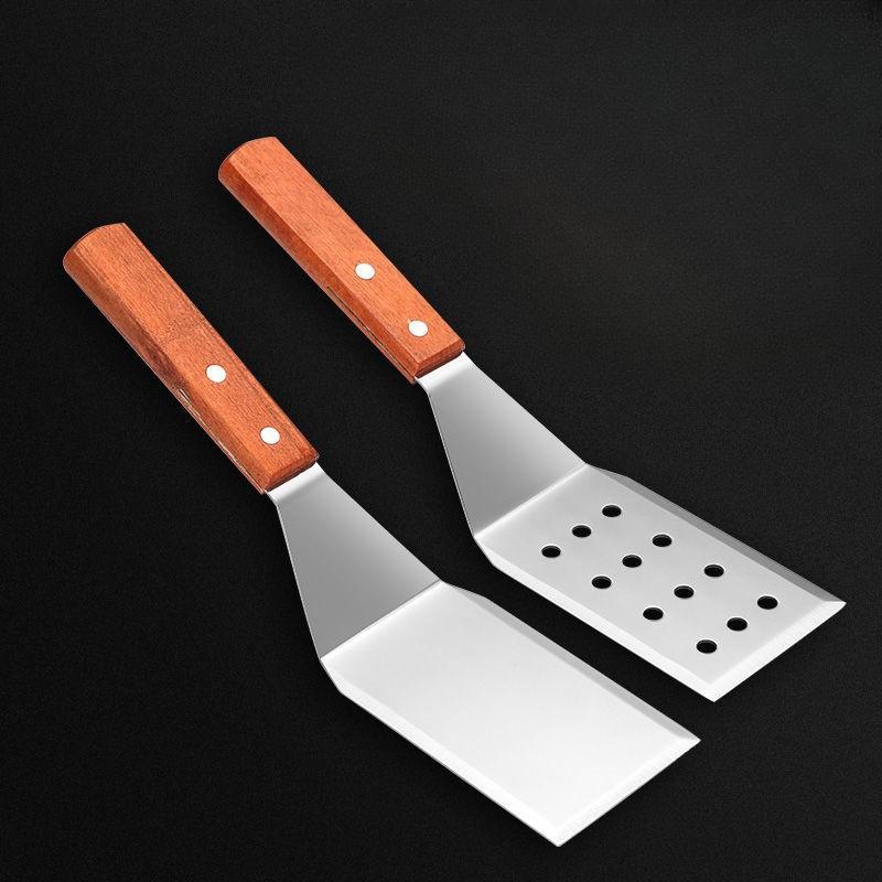 Stainless Steel Pizza Spatula, Steak Spatula, Frying Spatula, Cooking Hand-grabbed Pancake Tool, Pan-frying Iron Spatula