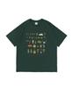 Wogseuaenko Camping Kollektion Kurzarm-T-Shirt (Grün)