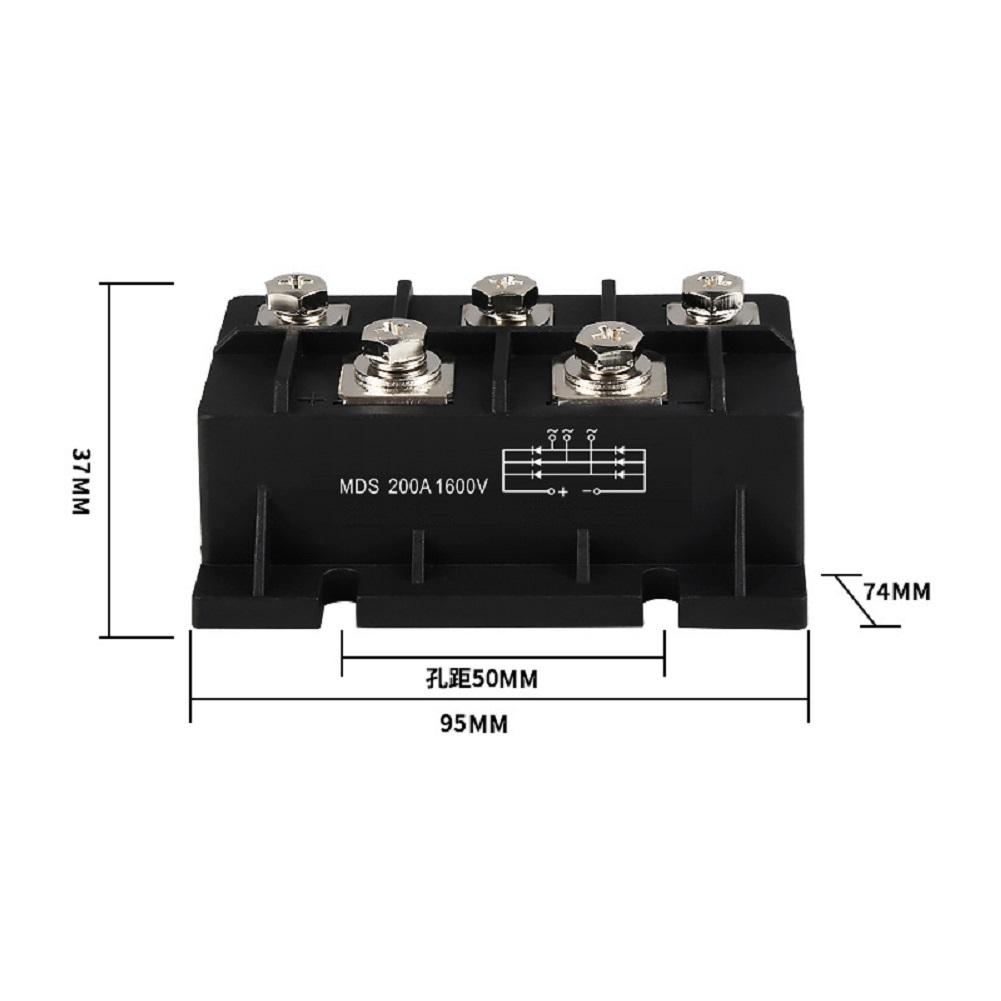 MDS200A 1600V Three Phase Rectifier Bridge Module For Electric Welding Machine For Electric Welding Machines
