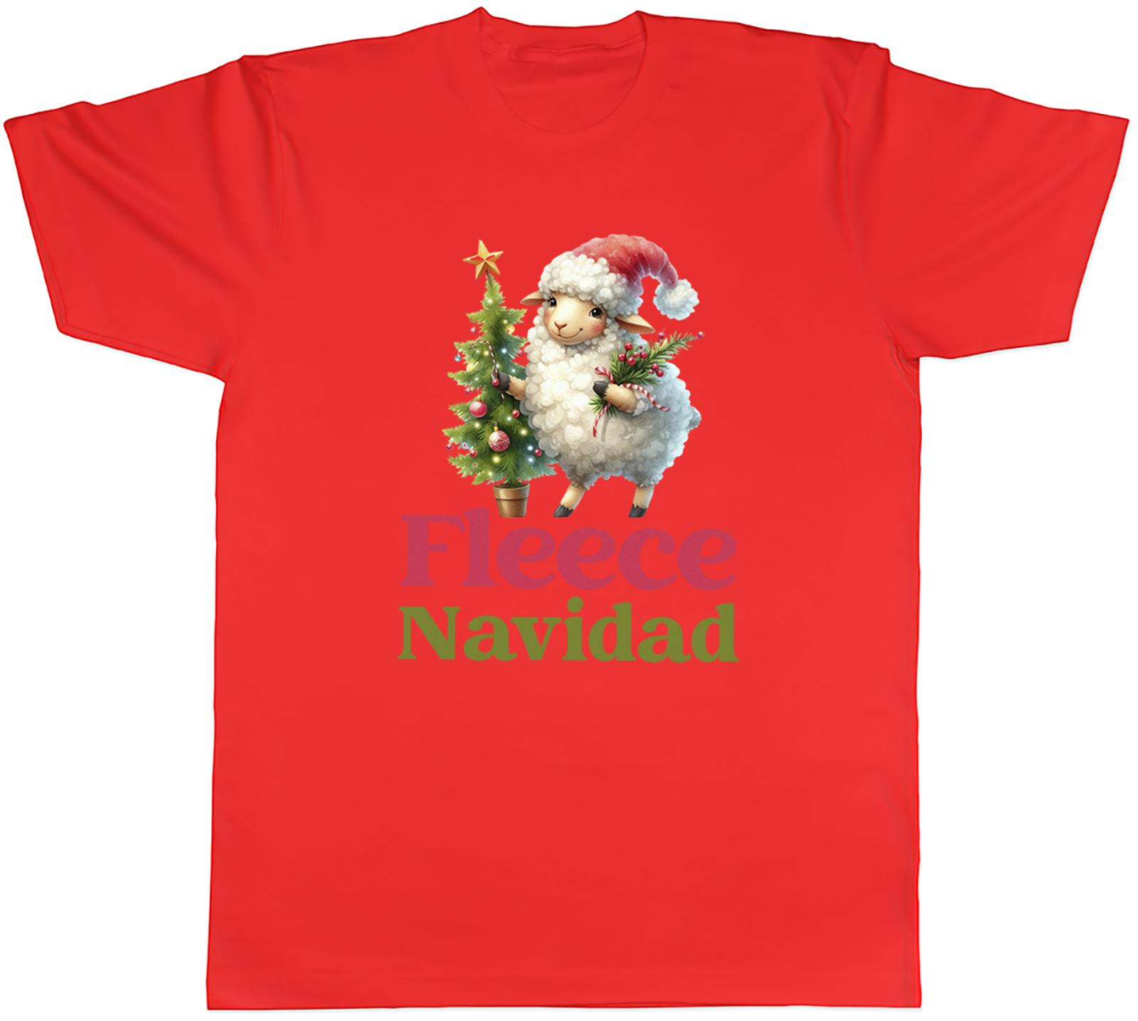 Fleece Navidad Funny Joke Unisexs TShirt Christmas Xmas Feliz Navidad Tee Gift S