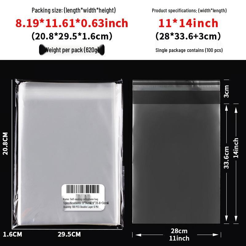 Clear Self-Adhesive OPP Bag for Candy, Snack, or Bread Packaging
