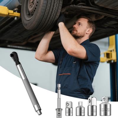 Offset Extension Wrench with Versatile Square Drive Adapters High Torque Output Multipurpose Impact Ratchet Wrench Extender Set