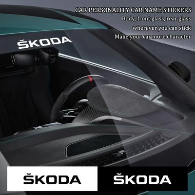 Autó Szélvédő Karosszéria Matricák Betűs Autó Dekoráció Autó Matricák Vízálló Vinil Anyag Skoda Kamiq Superb a5 a7 Octavia