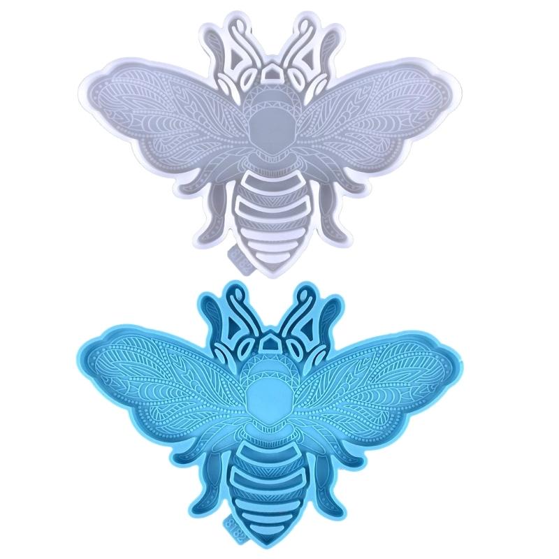 Moldes de Silicona Brillantes y Lustrosos de Resina con Forma de Abejita Molde de Almacenamiento Molde para Manualidades de Bisutería con Resina Epoxi