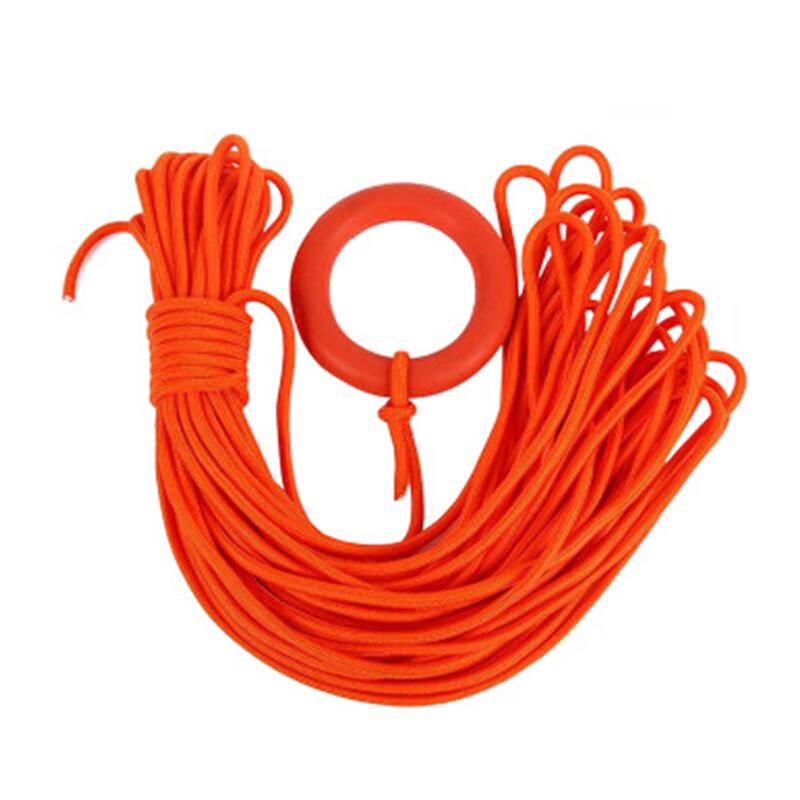 Floating Lifesaving Rope with Hook and Ring 30m