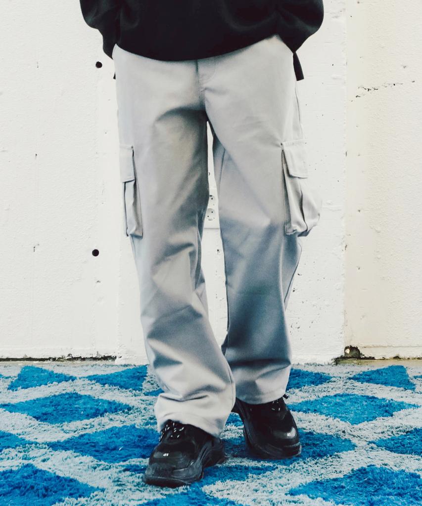 JEMUT Youth Wide Cargo Pants 4 Types Gray Yhlp2159