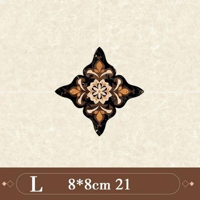 

21 шт. Съемная напольная наклейка Плитка Диагональная ПВХ Керамические наклейки Наклейка для гостиной ванной комнаты Самоклеящаяся Домашний декор L