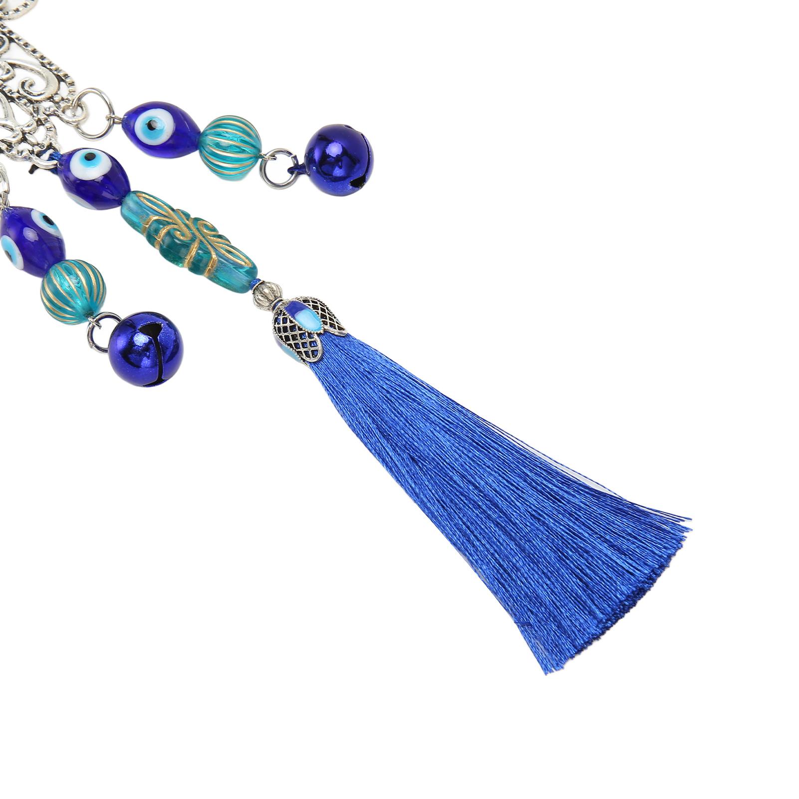 

Подвесное украшение для глаз, дизайн с бахромой, ретро-стиль, изысканные яркие цвета, украшение «Голубой глаз» для автомобиля