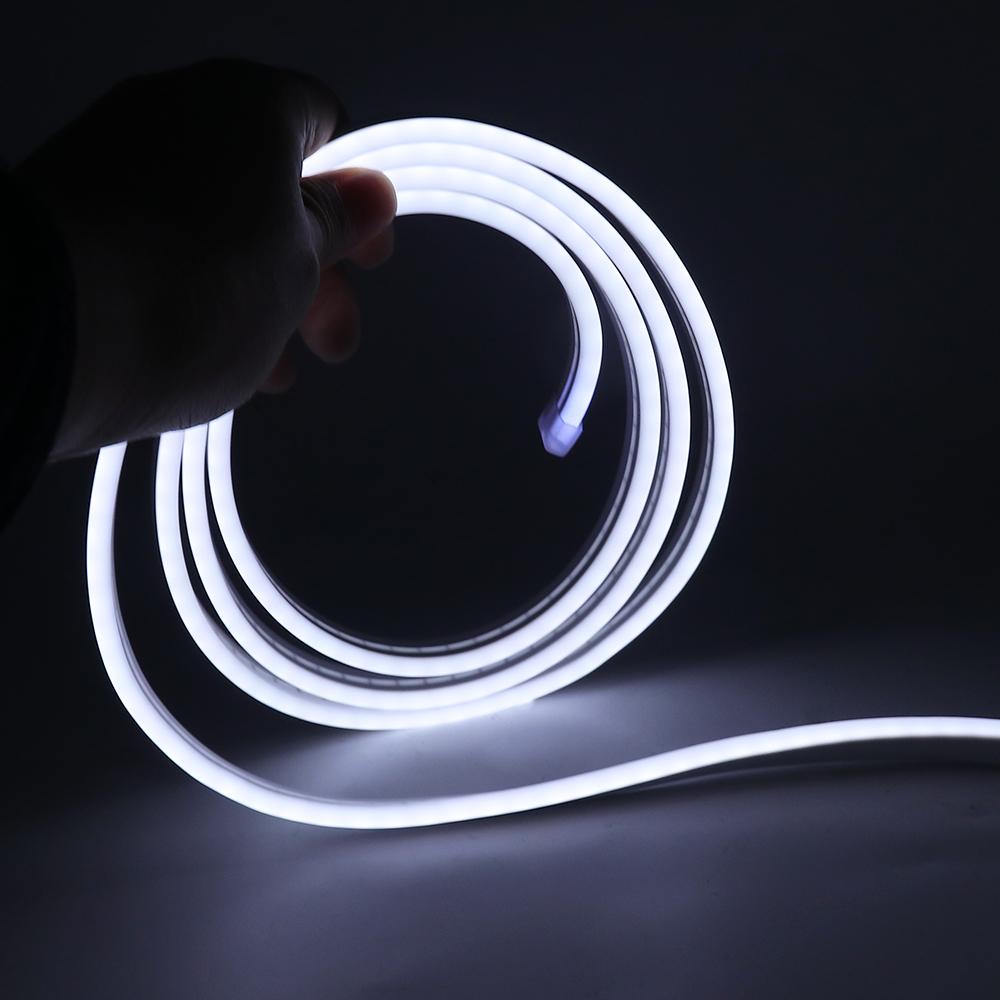 

DC 5V USB Неоновая лента Водонепроницаемая Сделай сам Домашний декор 120 светодиодов/м SMD 2835 Красный Розовый Белый Ледяной синий Гибкая лента Веревка Светодиодная лента 0.5m белый