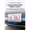 Fit For Tesla Model Y Juniper Model 3 Highland 2025 Diamond Free Front License Plate Holder Adhesive Free License Plate Holder